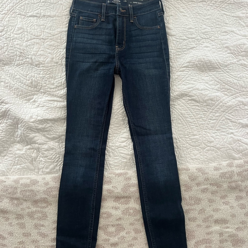 Hollister Blue Skinny Jeans High-Waisted Modern Fit